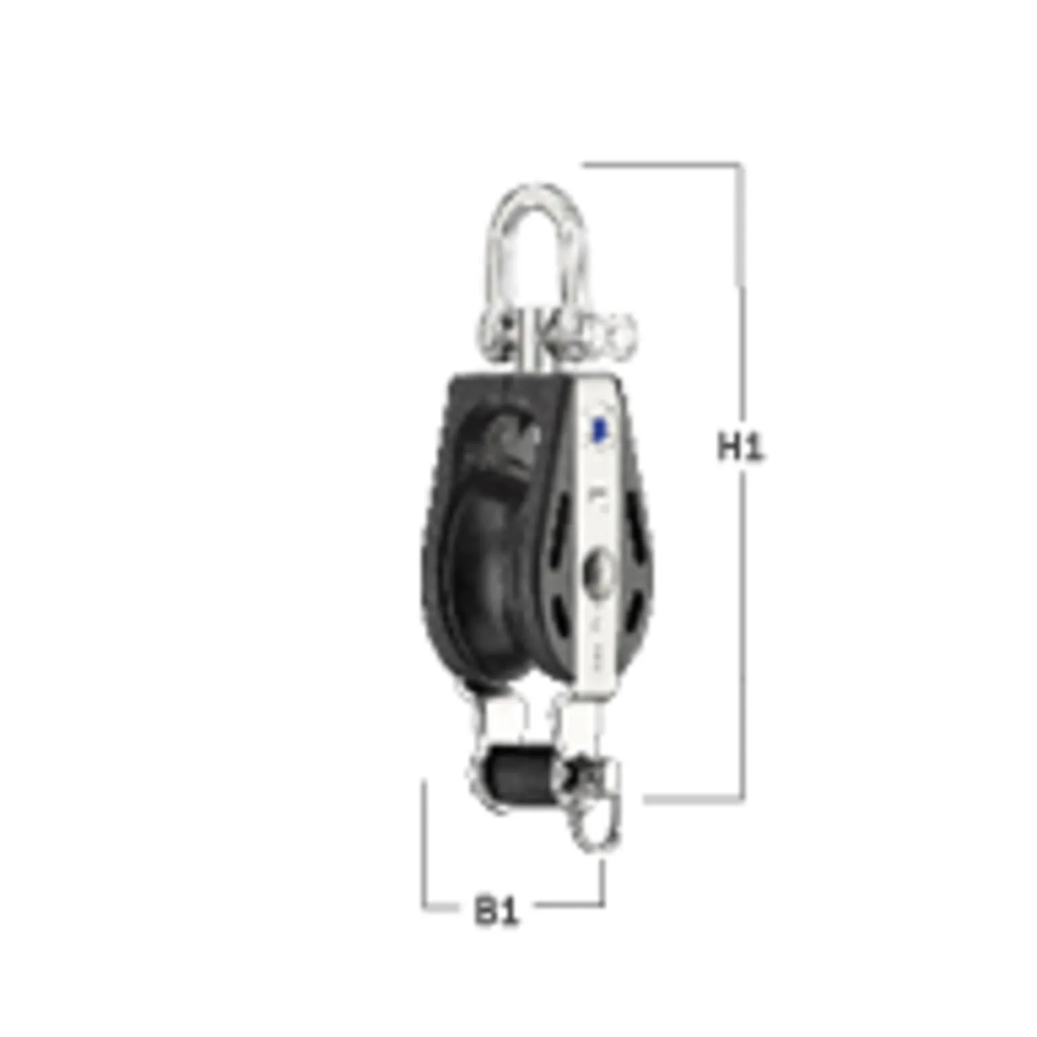 HS Sprenger S-Block 8 mm blok glijlager enkel wartel
