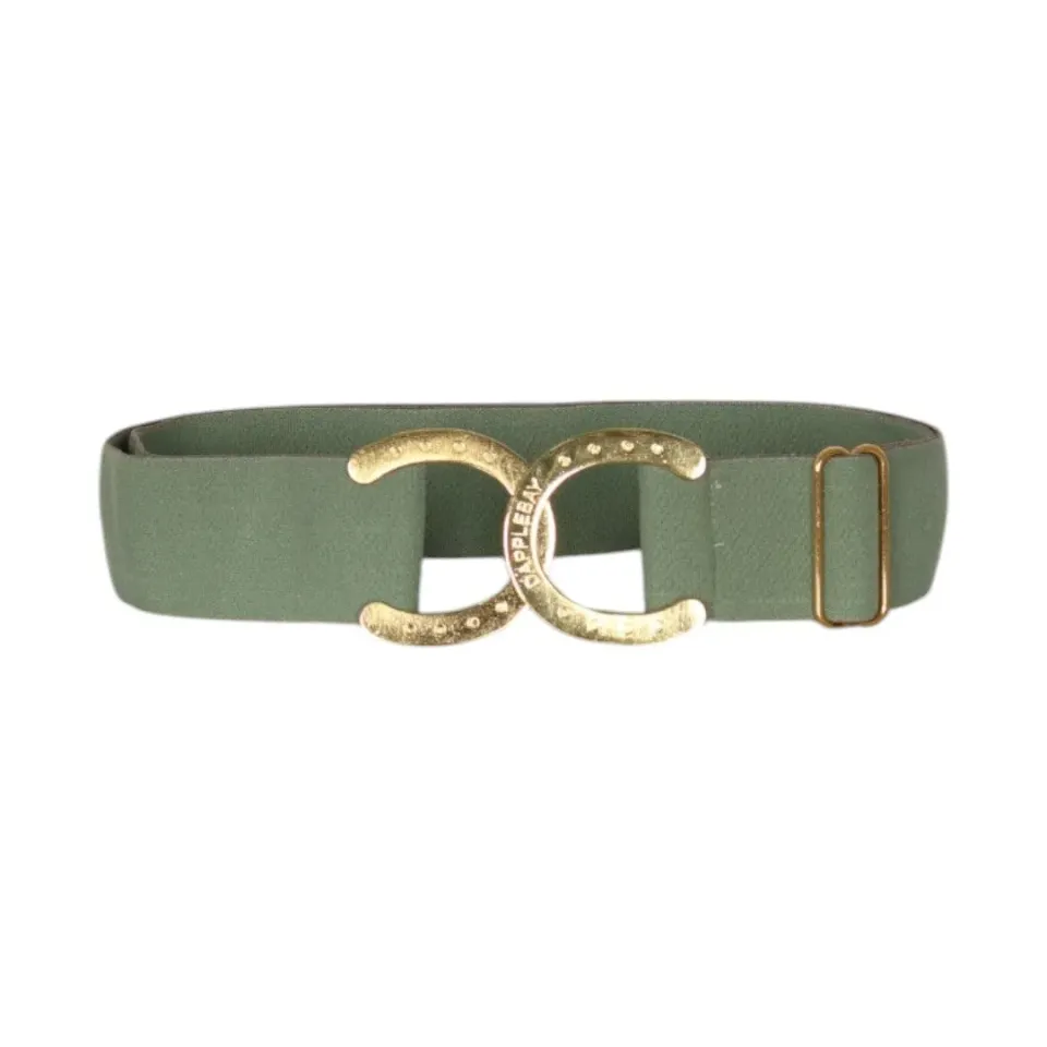 Dapplebay Horse Shoe riem rosemary elastisch hoefijzer