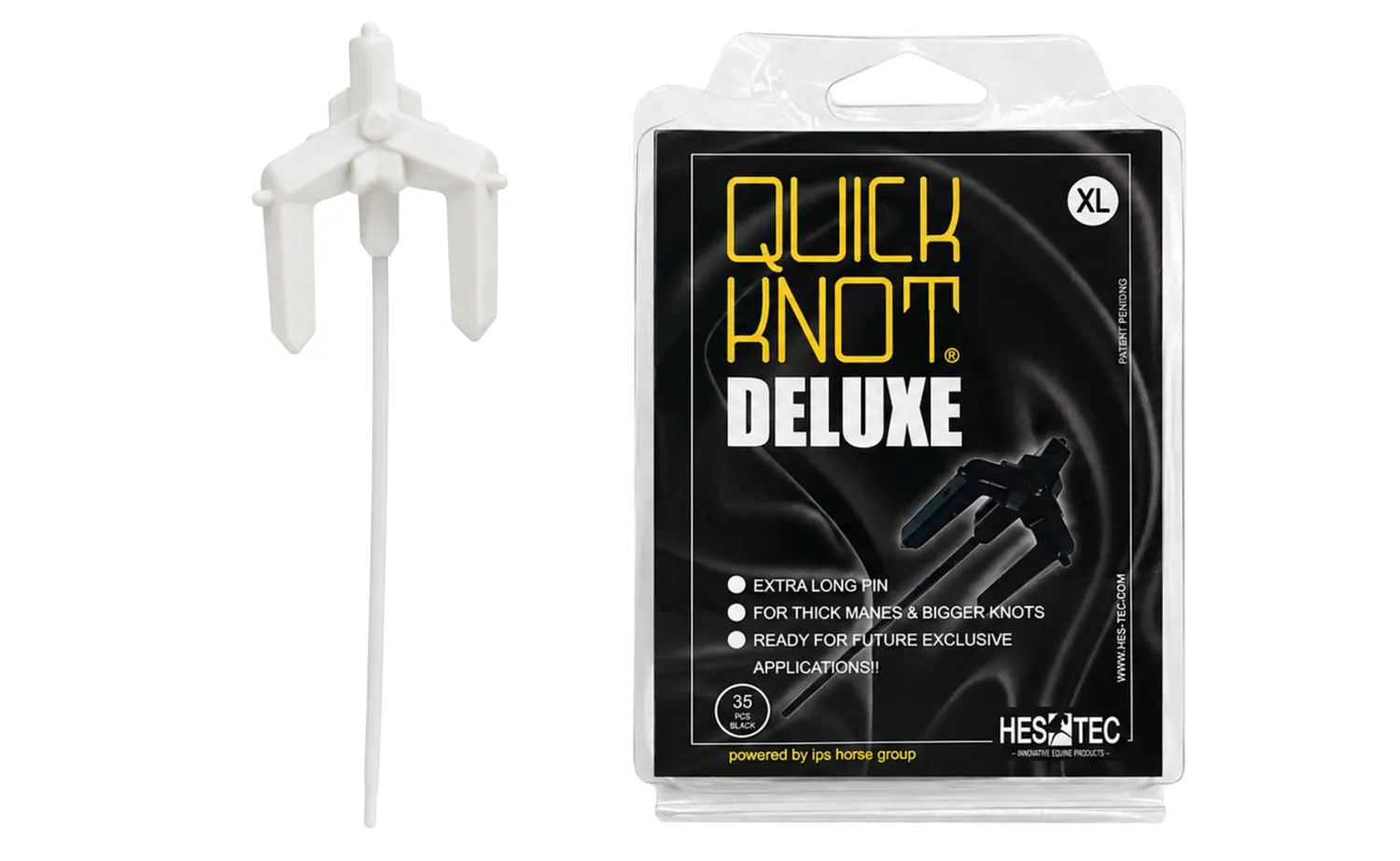 Quick Knot Deluxe XL vlechtclips zwart 105 stuks dikke manen