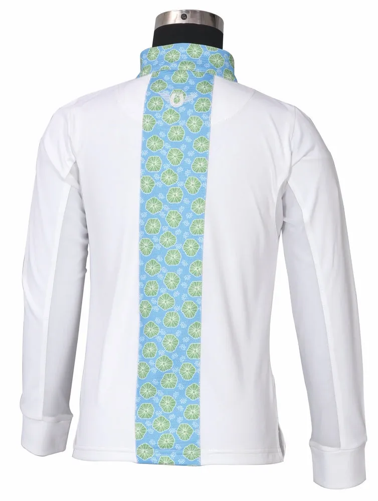 TuffRider Athena EquiCool kinder rijshirt wit/oranje uv