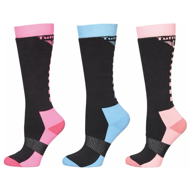 TuffRider Neon Winter kniekousen neon 3-pack