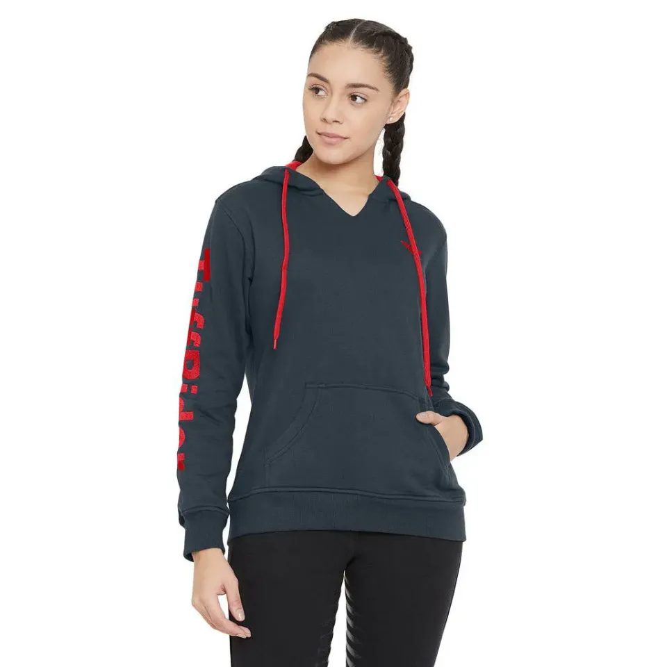 TuffRider Sport hoodie charcoal kangaroo zak katoenmix