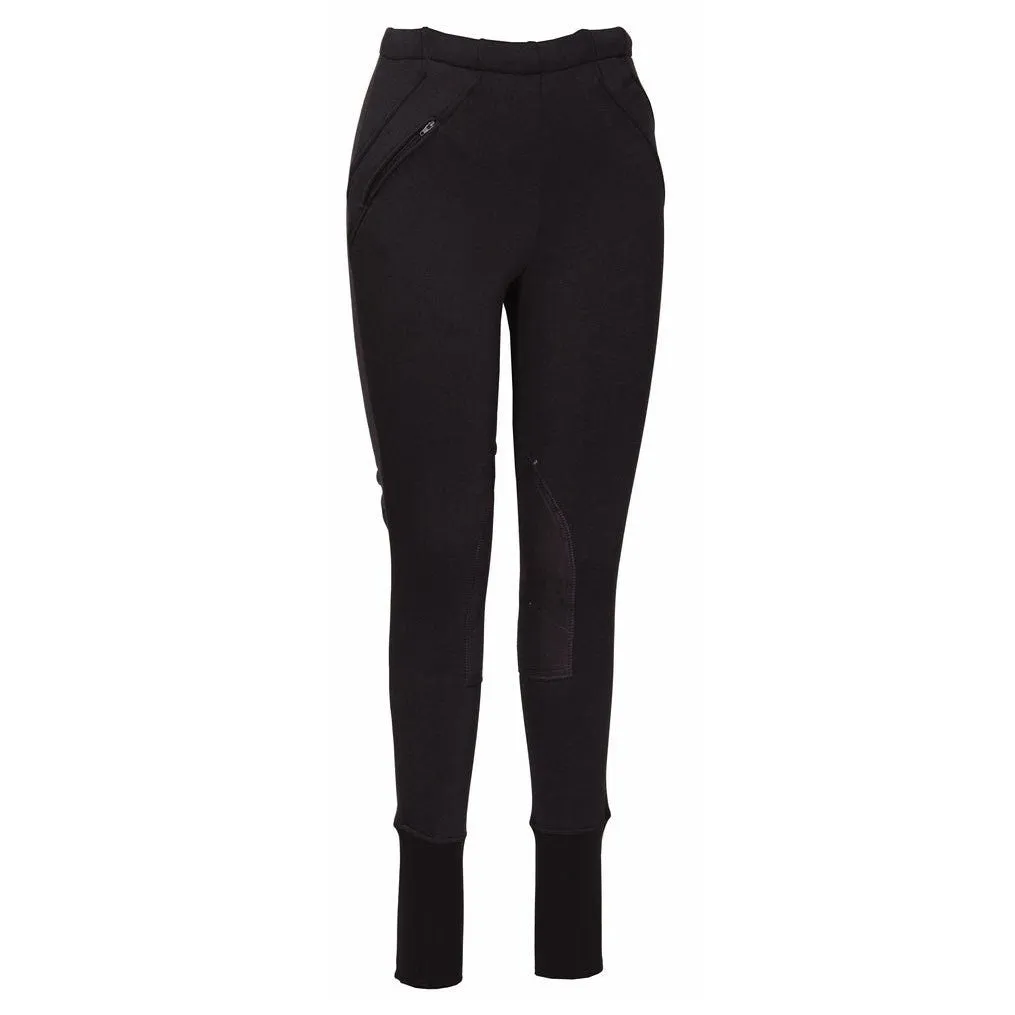 TuffRider Unifleece winter rijbroek dames kniebezet