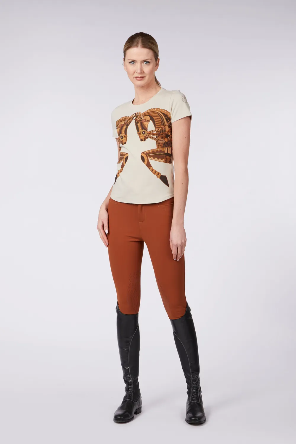 Vestrum Tropea dames t-shirt beige bi-elastisch