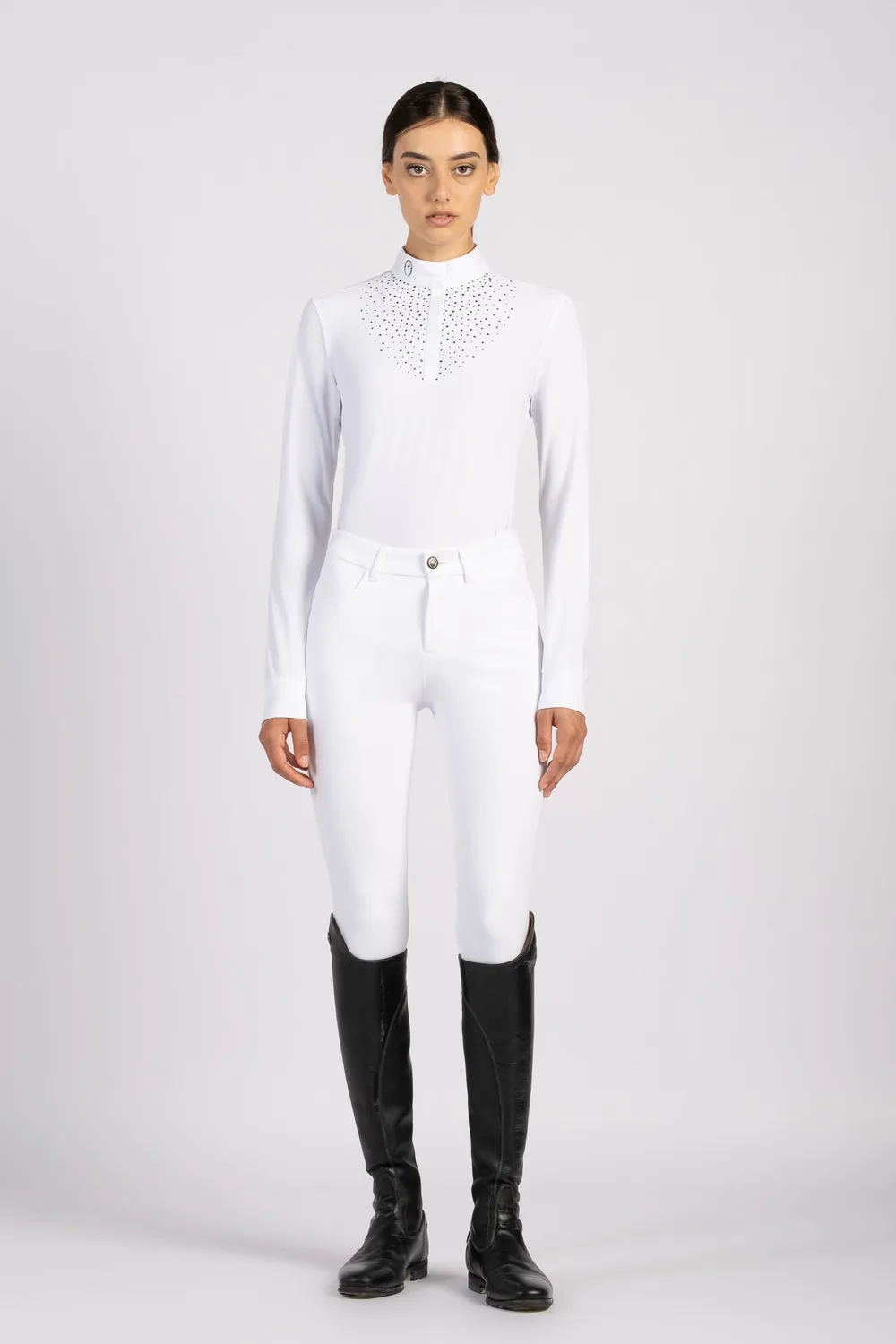 Vestrum Asuncion wedstrijdshirt dames wit strass
