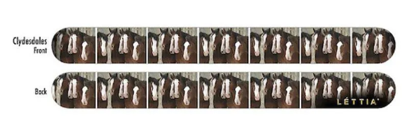 Lettia Clydesdales nagelvijl paardenmotief standaard