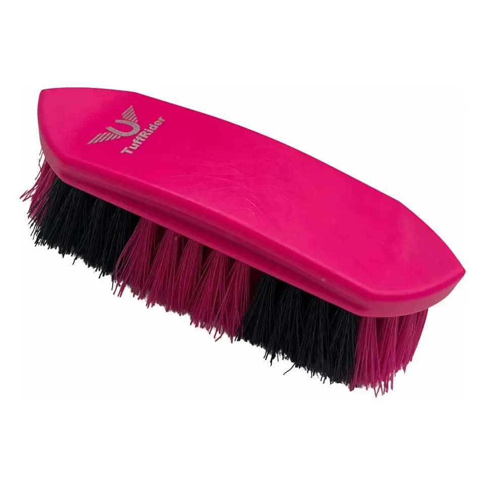 TuffRider Dandy Brush Hard harde borstel STD neon pink