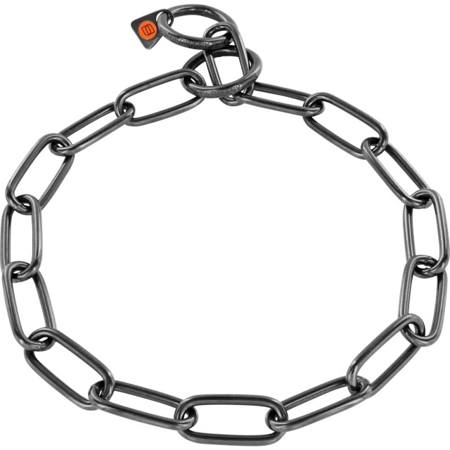 Herm Sprenger 51663-57 halsketting zwart 4,0 mm lang