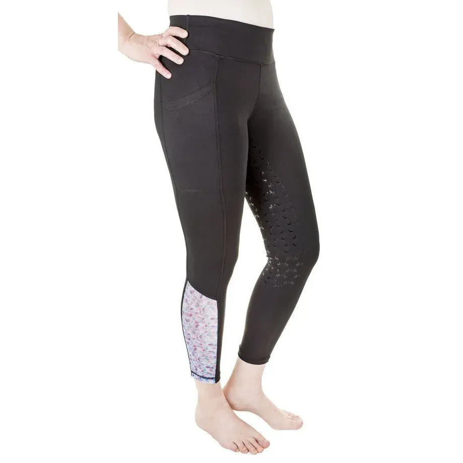 Equine Couture Smyrna rijlegging zwart daisy print