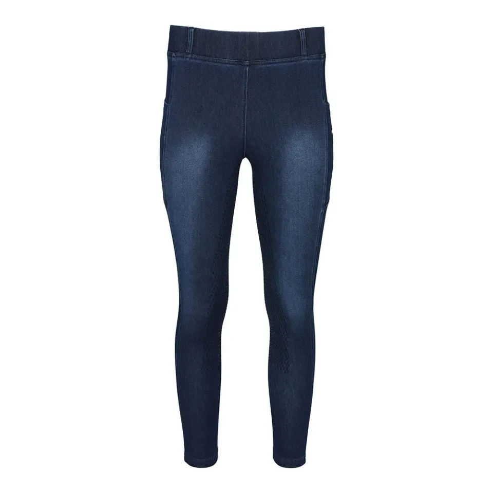 Equine Couture Denim Full Seat rijlegging Denim met grip