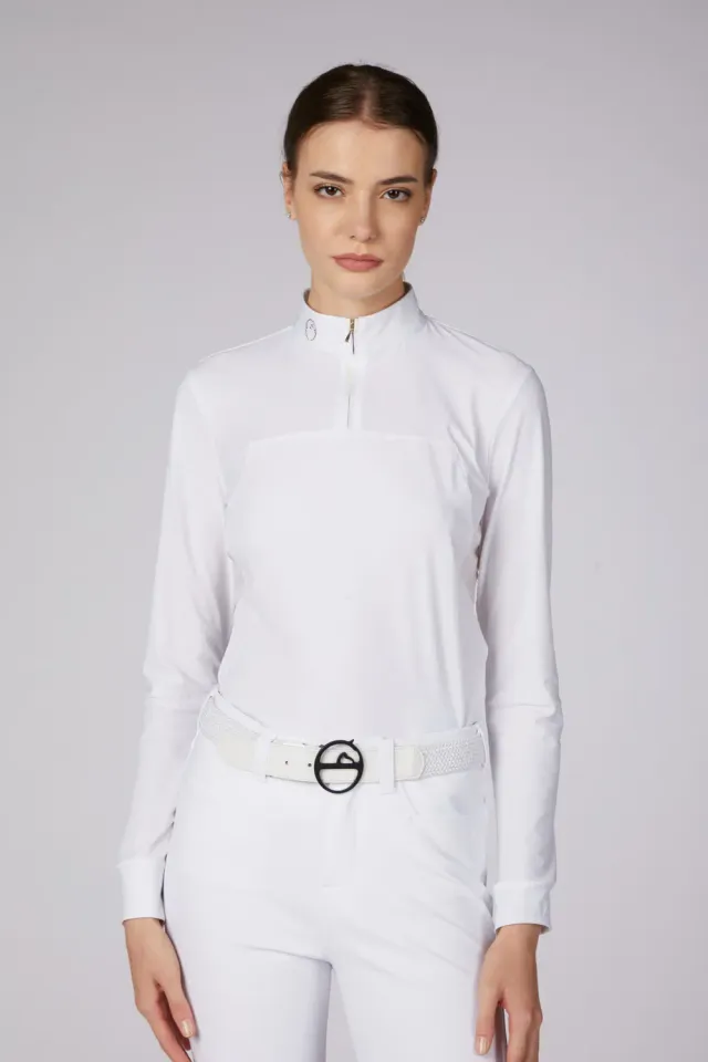 Vestrum Jeju wedstrijdblouse dames wit stretch