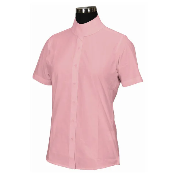 TuffRider Starter kinder wedstrijdshirt korte mouw wit kreukvrij