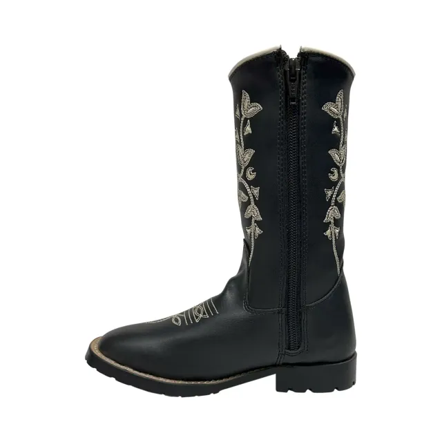 TuffRider Toddler Western Boot westernlaarzen zwart bloemen