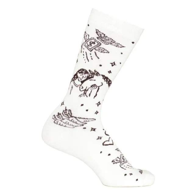 Dapplebay Equestrian Tarot crew sokken off white