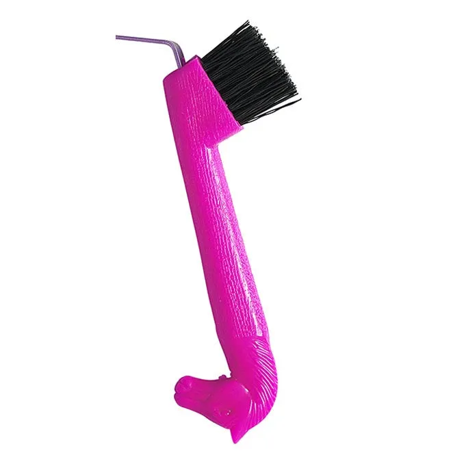 TuffRider Horse Head hoevenkrabber neonblauw
