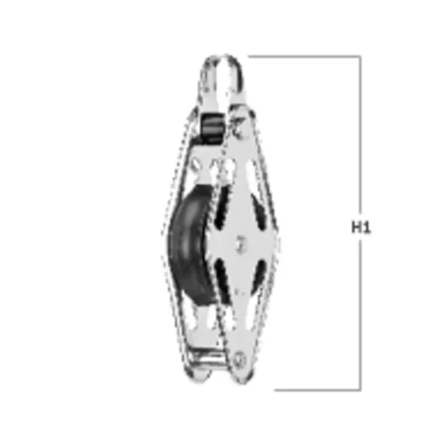 HS Sprenger Gleitlager 12 mm blok enkel met beugel