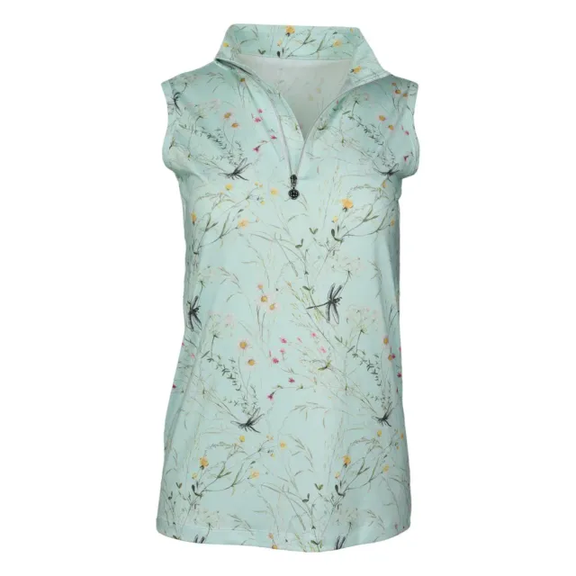 Dapplebay Dragonfly Meadow rijtop groen mouwloos XXS