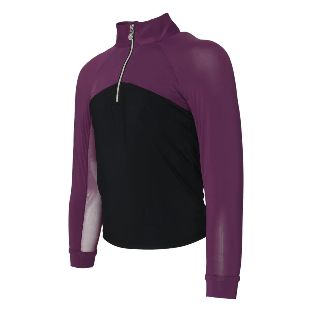 Dapplebay Lady Kid 1/4 rijshirt navy/black koel