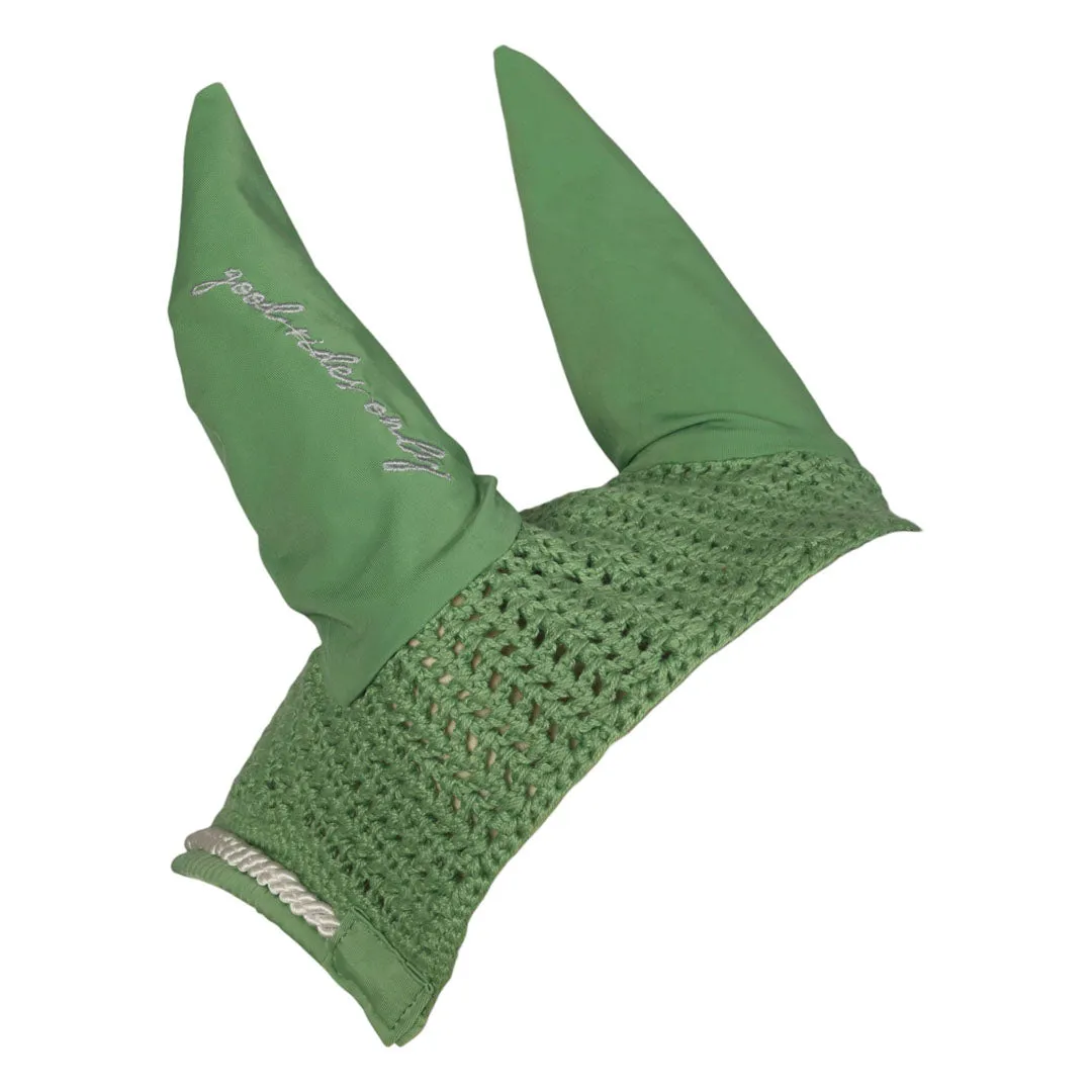 Dapplebay Toile vliegenmuts pony groen-wit katoen