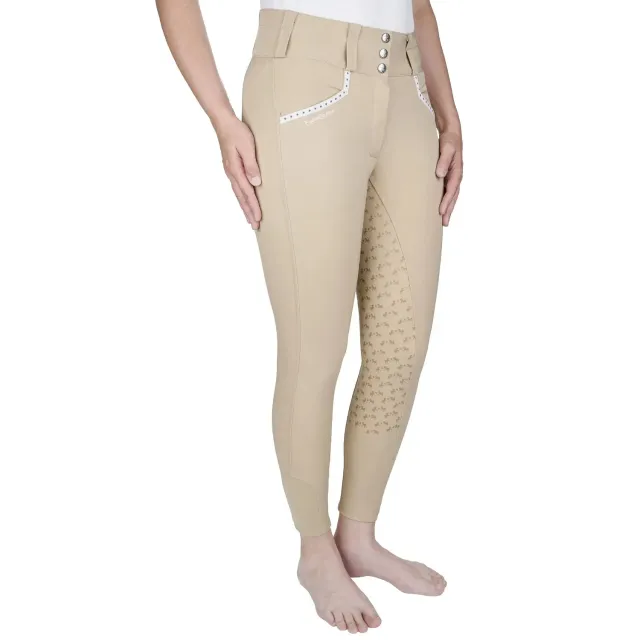 Equine Couture Nicole full grip rijbroek zwart siliconen