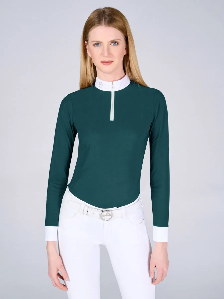 Vestrum Mahon meisjes wedstrijdshirt wit lange mouw