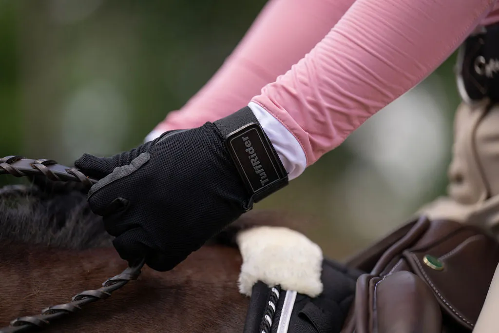 TuffRider Cool Flow Air Mesh dames rijhandschoenen zwart XL luchtig