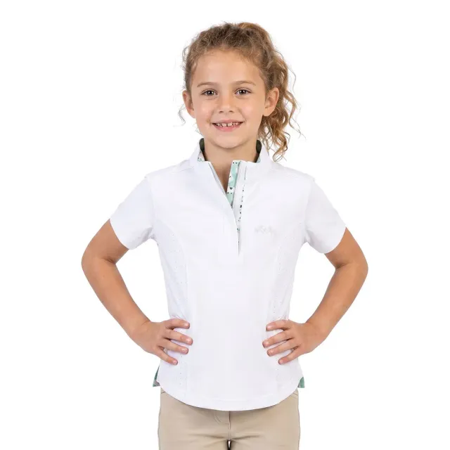 Equine Couture Sheep wedstrijdshirt korte mouw wit ademend