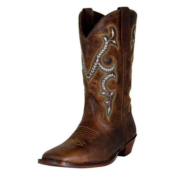 TuffRider Jenny dames westernlaarzen Bruin leer square