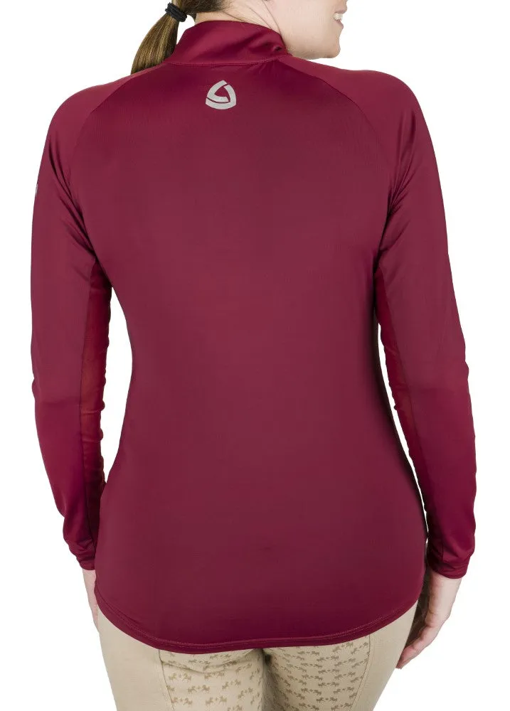Lettia Shadow dames zonneshirt UPF50+ quarter-zip