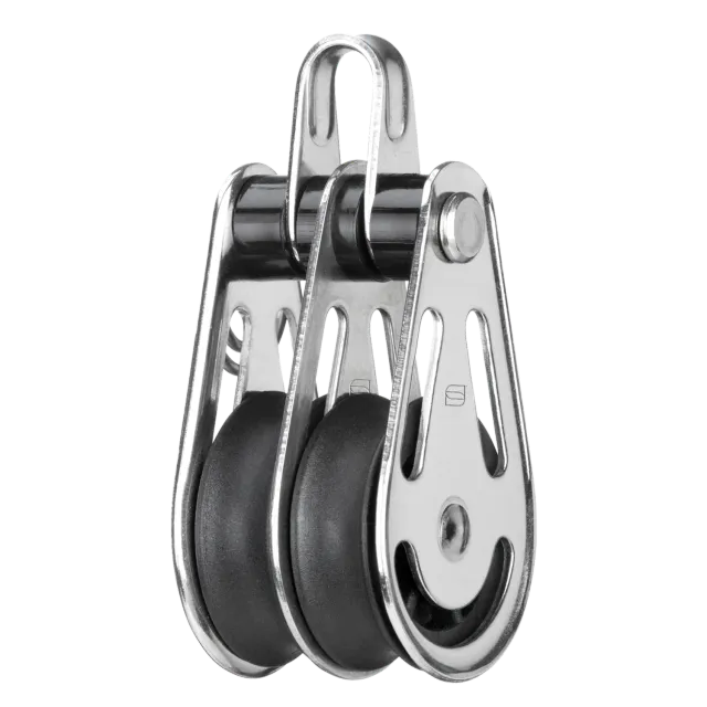 Herm Sprenger Glijlager Blok zeilblok 8 mm dubbel met beugel