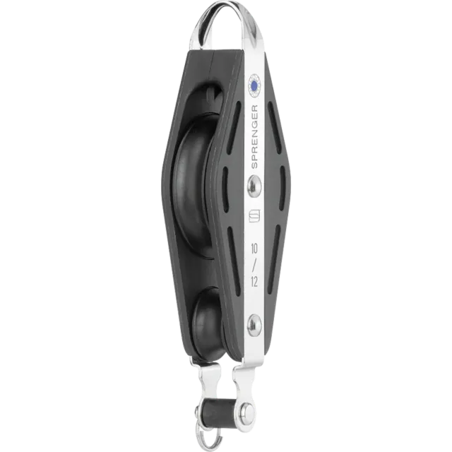 Herm Sprenger S-Block Vioolblok Katrol 12 mm 2-schijfs naaldlager