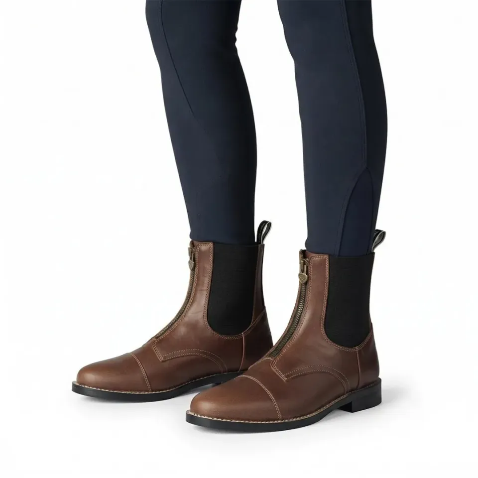 TuffRider Elegance paddock boots bruin dames leer