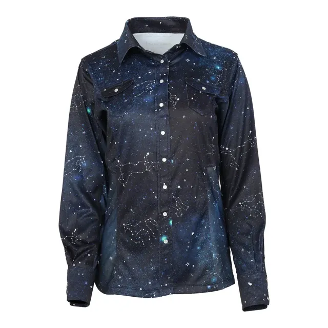 Dapplebay Midnight Constellation Western Blouse Multi