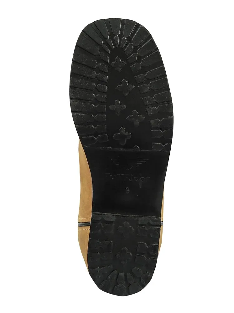 TuffRider Lassen Rounded Toe kinder westernlaarzen tan leer