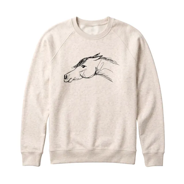 Dapplebay Moody Mare sweater natural geborduurd