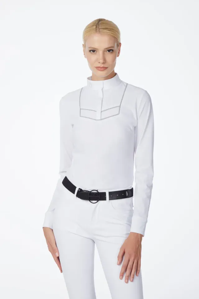 Vestrum Leuven wedstrijdshirt dames stretch wit
