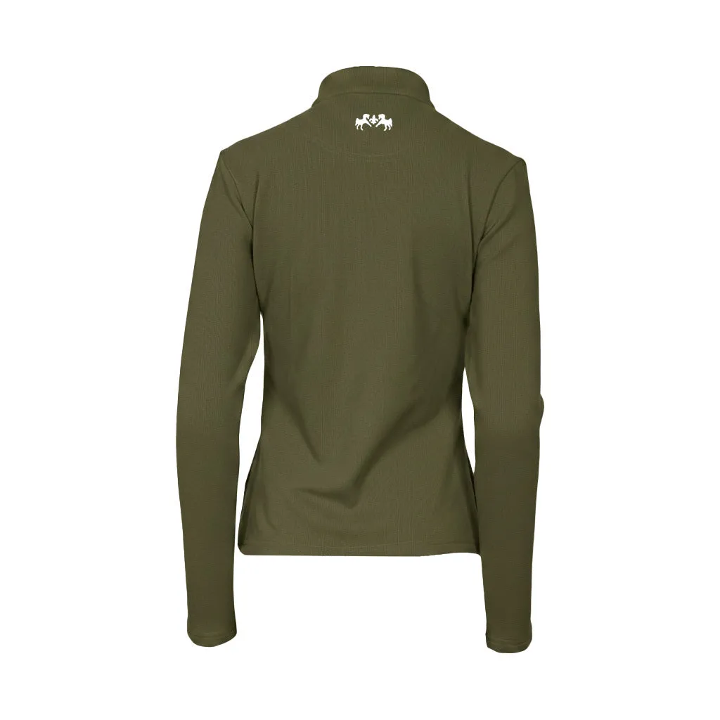 Equine Couture fleece rijshirt lange mouw halfzip 3 kleuren