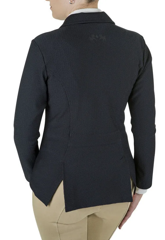 Equine Couture EquiVent wedstrijdjas zwart L mesh