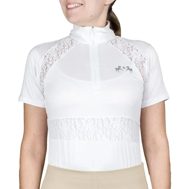 Equine Couture Spicy Girl Cinnamon showshirt wit kant