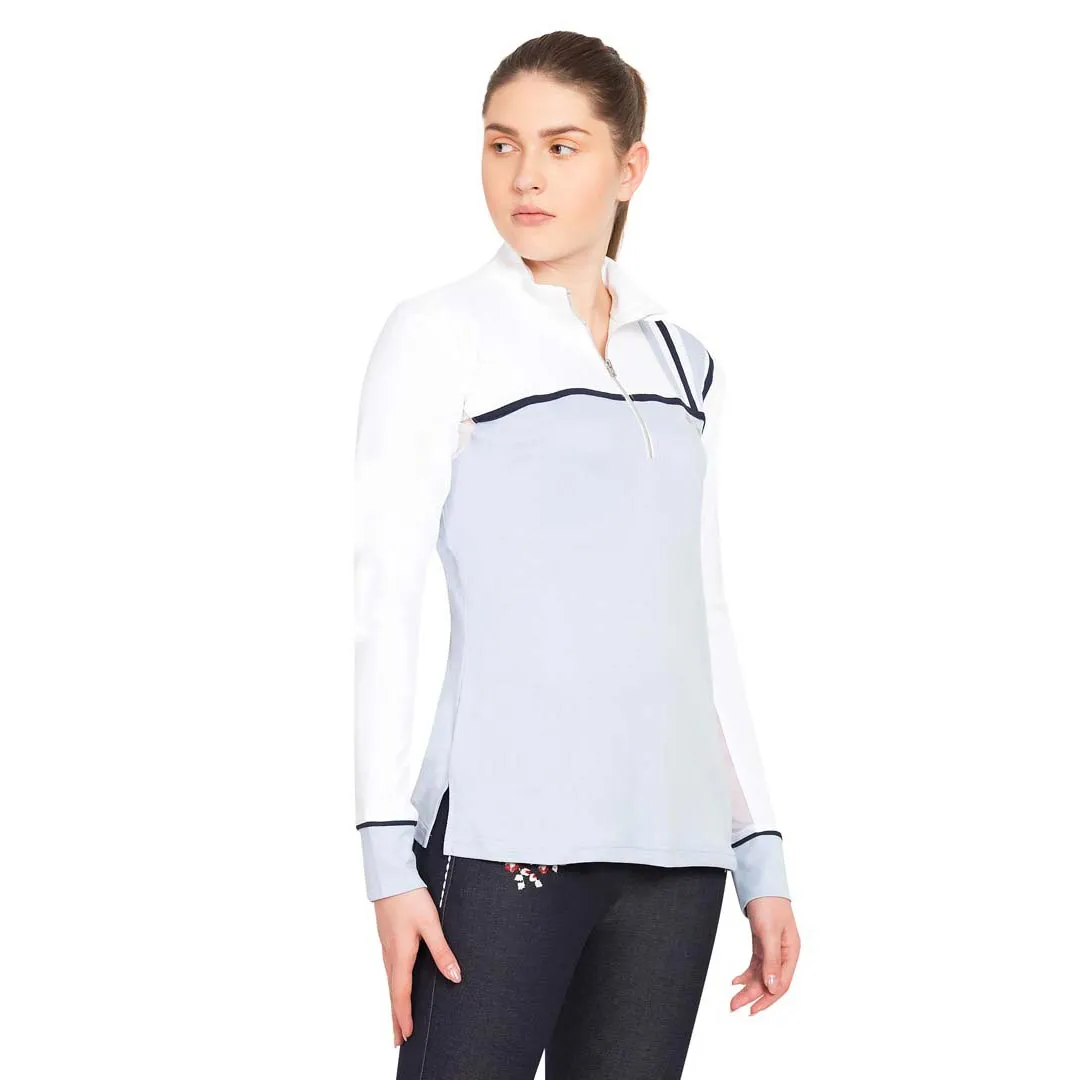 Equine Couture Nicole EquiCool wedstrijdshirt wit roze
