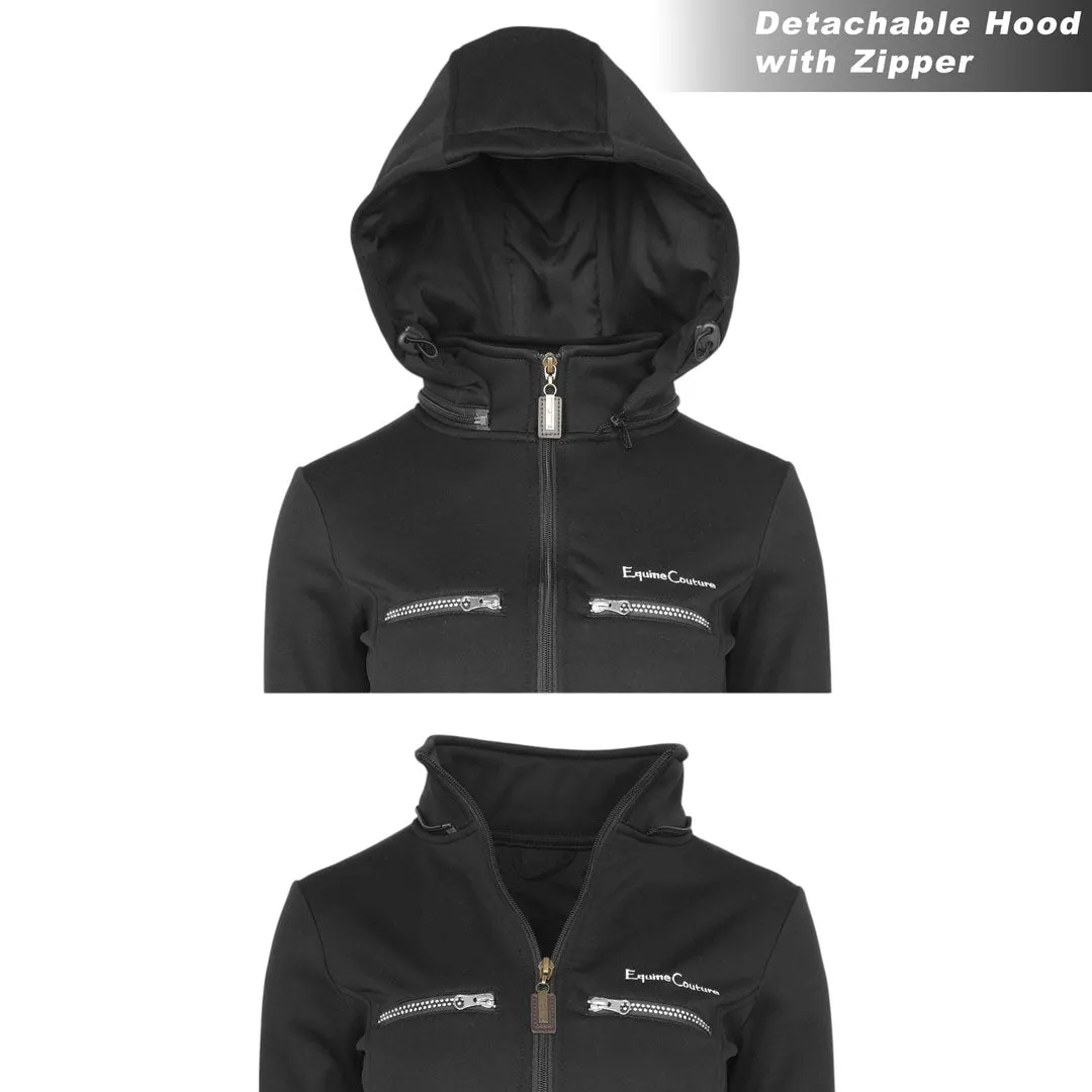 Equine Couture Noelle lange winterjas zwart