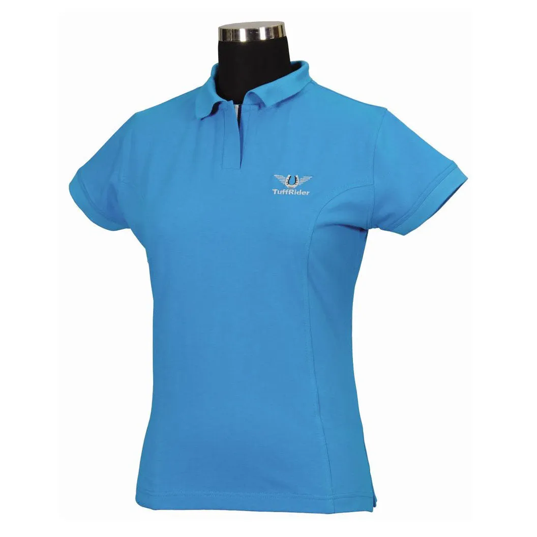 TuffRider Polo kinder shirt hotpink katoen