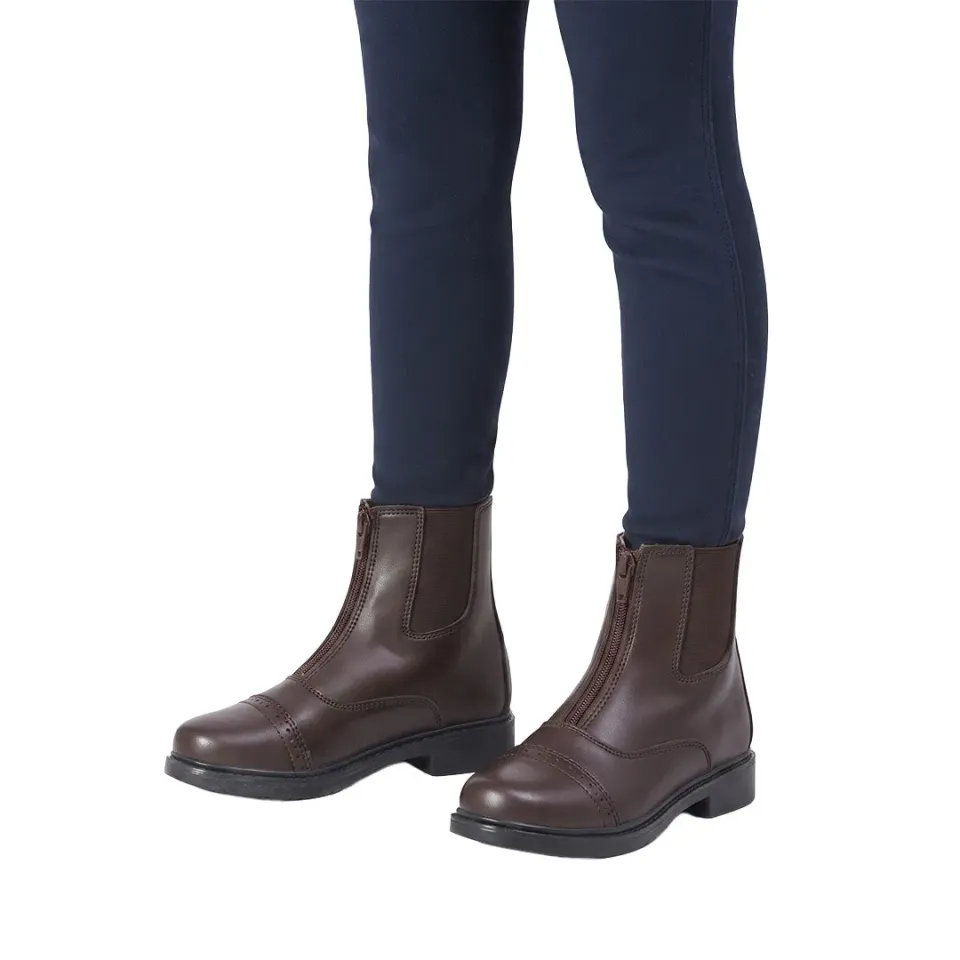 TuffRider Starter Front Zip kinder jodhpurschoenen zwart rits