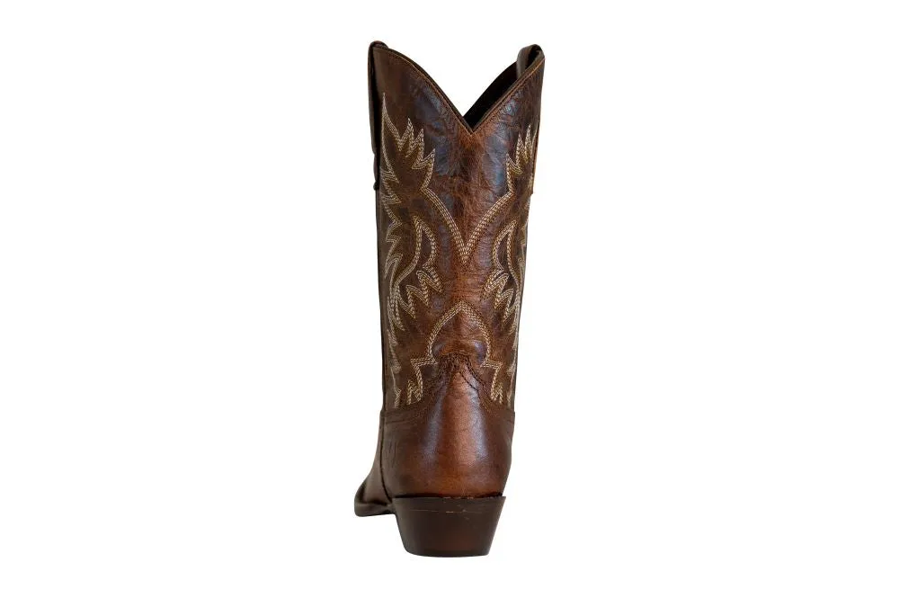 TuffRider Moran western laarzen bruin leer square toe