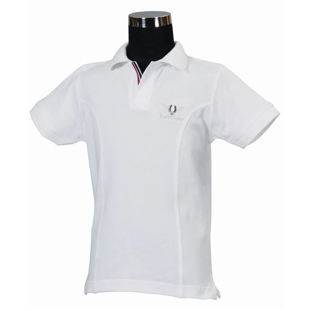 TuffRider Polo kinder shirt hotpink katoen