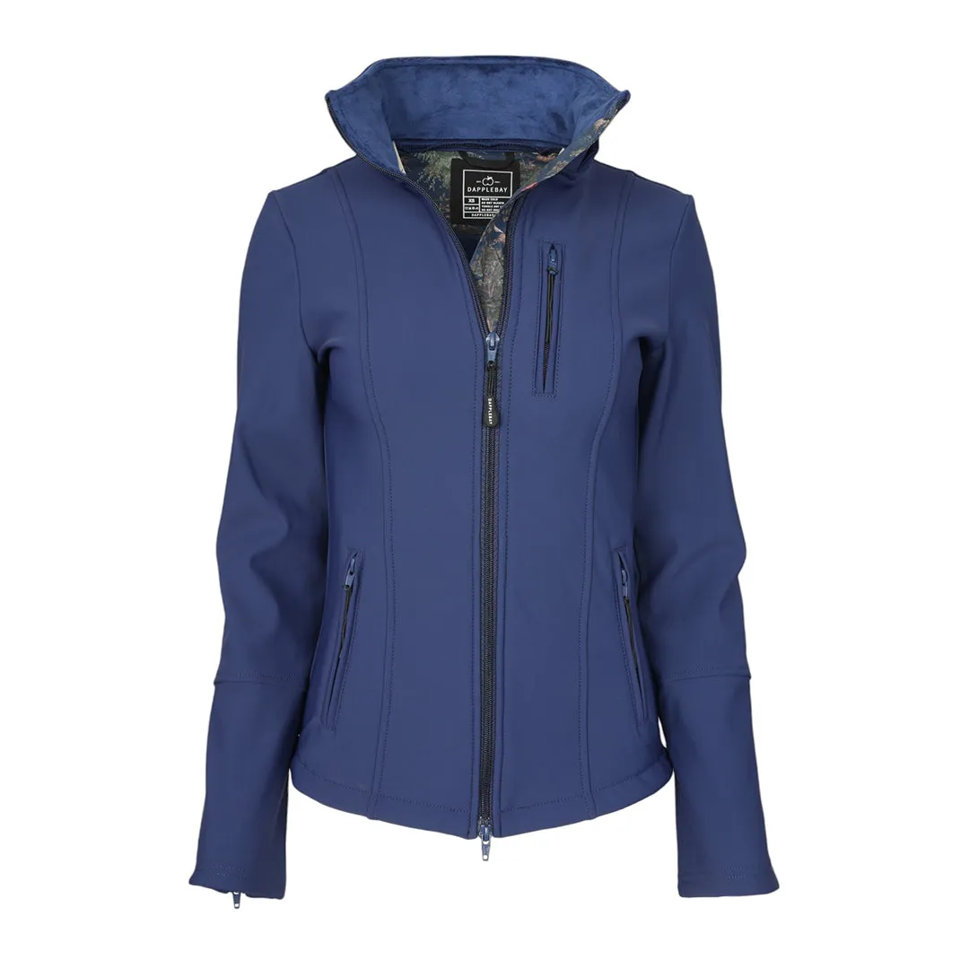 Dapplebay Everyday softshell jas navy fleece afneembare kap
