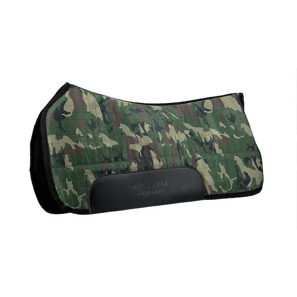 Lettia Coolmax western zadelpad camo vochtafdrijvend