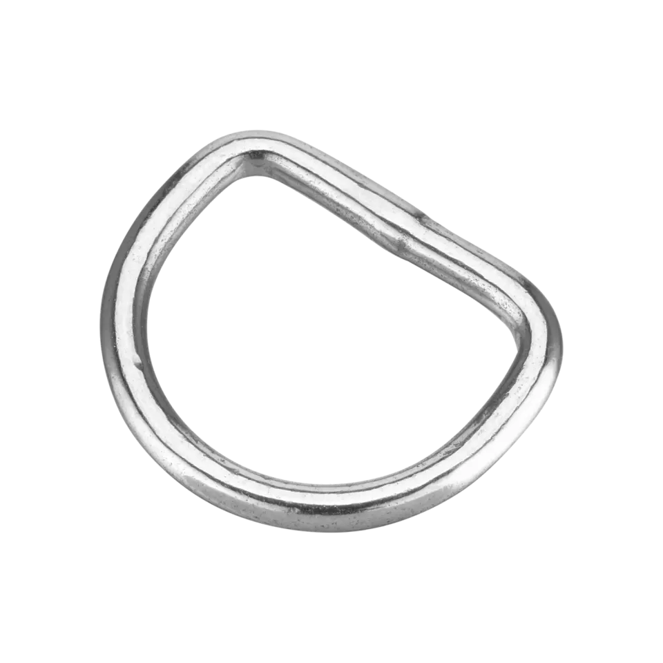 Herm Sprenger D-Ring RVS ring gesoldeerd