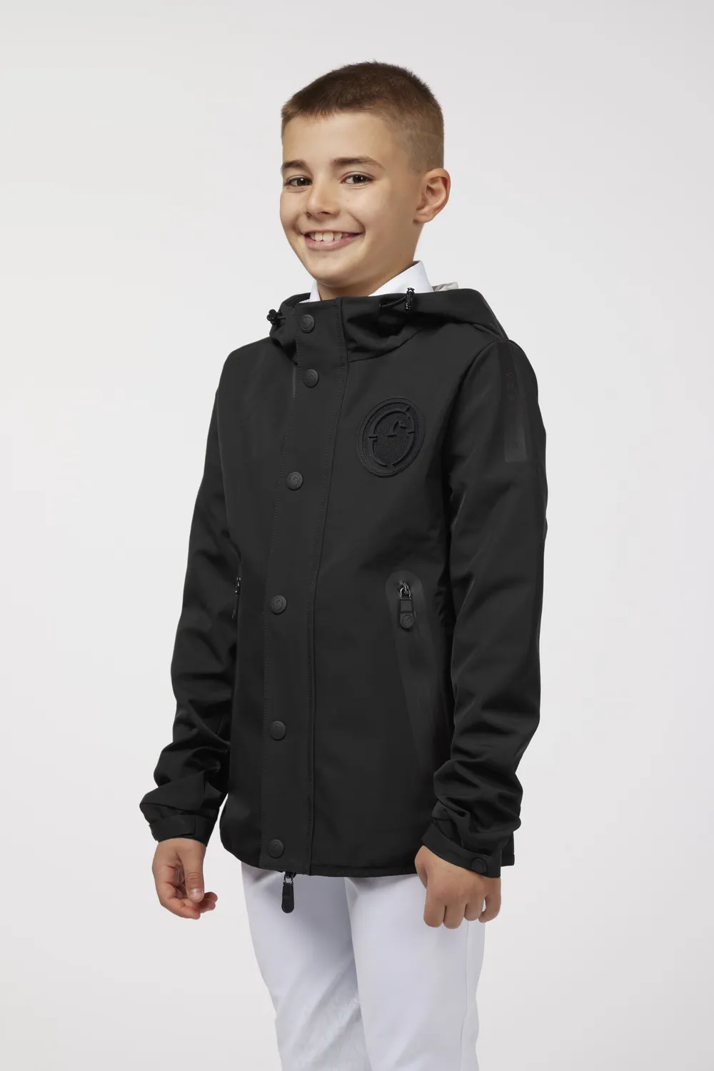 Vestrum Tortoreto kinderjas zwart waterafstotend unisex