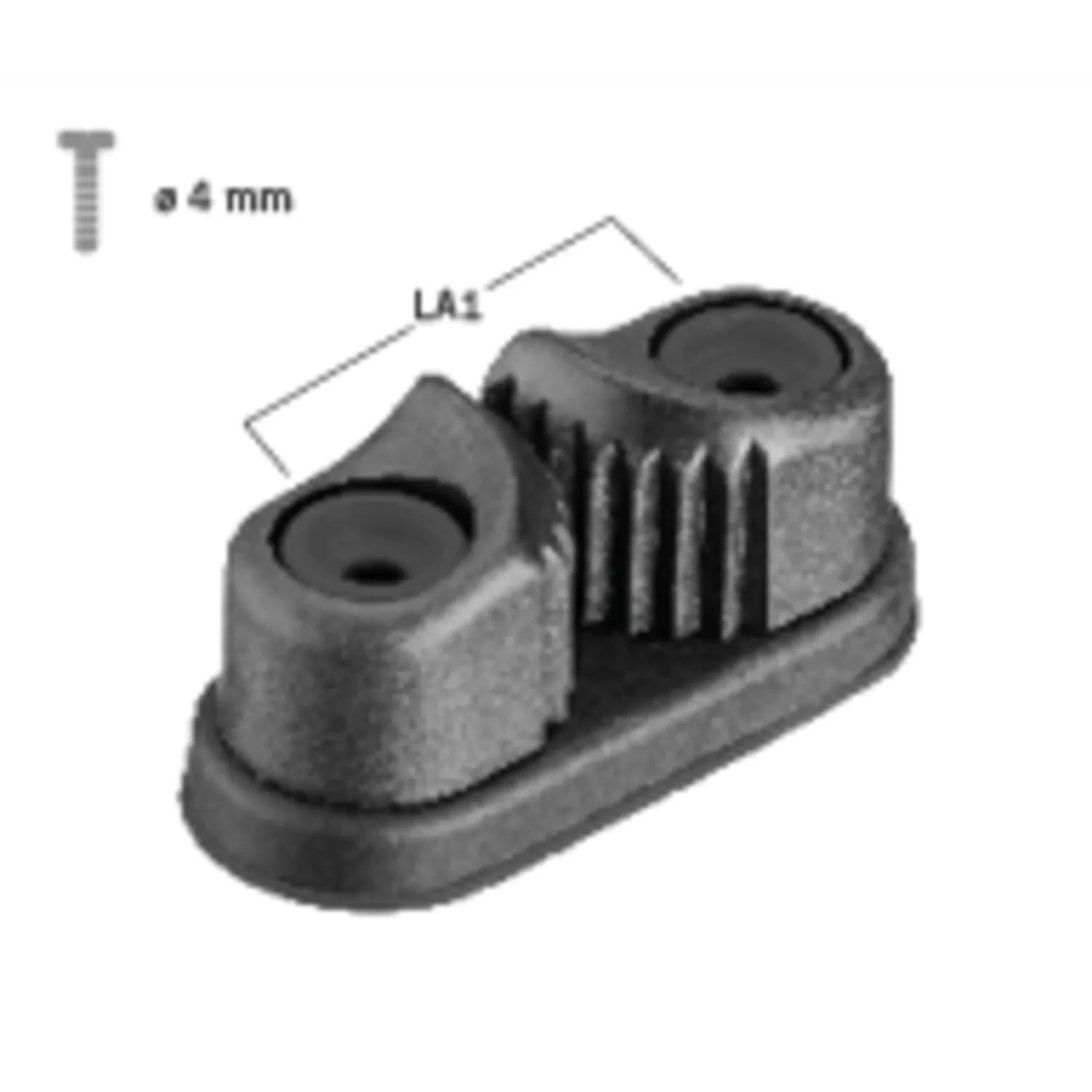 Herm Sprenger Camlan schootklem 8-13 mm met grondplaat